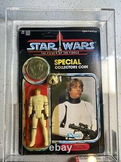 POTF Luke Stormtrooper Star Wars Vintage Kenner 1985 AFA U75 Ex/NM Skywalker MOC