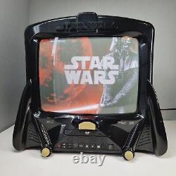 RARE Star Wars Darth Vader CRT TV DVD Combi Vintage Retro Gaming Working