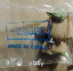 Rare 1980 Star Wars Brown Snake Yoda Kenner Mailer Sealed Baggie Vintage Figure