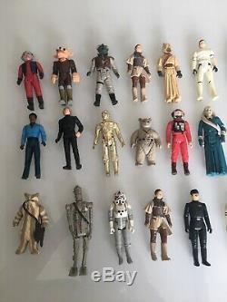 Rare Vintage Star Wars Figures including Stormtrooper Luke