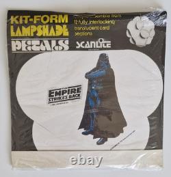 Rare Vintage Star Wars Scanlite Kit-Form Lampshade 1981 in Packaging With Poster