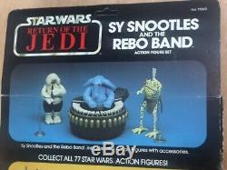 SEALED Vintage Star Wars ROTJ Sy Snootles Max Rebo Band NRFB Box