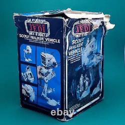 STAR WARS? SCOUT WALKER AT-ST Vintage Action Figure Vehicle? Original 80s Box