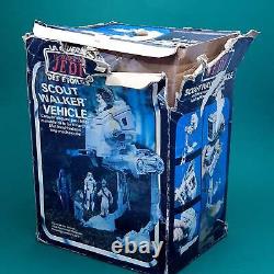 STAR WARS? SCOUT WALKER AT-ST Vintage Action Figure Vehicle? Original 80s Box