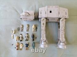 STAR WARS VINTAGE AT-AT Walker Kenner 1981 and 10 Figures (4 complete)