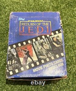 STAR WARS VINTAGE TOPPS CARDS 1983 RETURN OF THE JEDI FULL BOX 36 wax packs