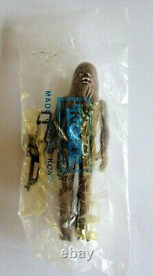 STAR WARS Vintage 1977 Chewbacca Kenner Baggie Kenner Smile/LL COO Variant