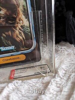 STAR WARS Vintage Chewbacca Action Figure AFA Graded 80
