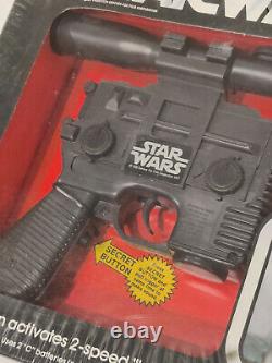 Sealed! Vintage STAR WARS HAN SOLO BLASTER LASER PISTOL Kenner 1978 MISB MIB