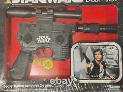 Sealed! Vintage STAR WARS HAN SOLO BLASTER LASER PISTOL Kenner 1978 MISB MIB