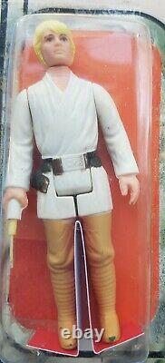 Star Wars 12 Back Luke Skywalker Farmboy MOC carded Vintage Kenner