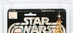 Star Wars 12 Back-a Vinyl Cape Jawa Vintage Moc Cas 80 Not Afa Recently Graded