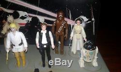 Star Wars 1977 Vintage Mail Away Display Stand and First 12 Figure Lot