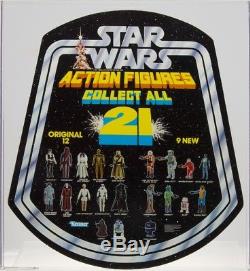 Star Wars 1979 Vintage Kenner Collect All 21 Bell Display AFA 90