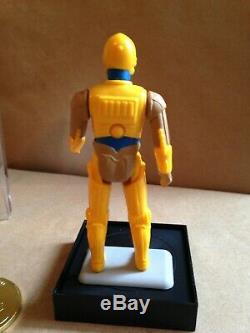 Star Wars 1985 Vintage Droid C-3PO Action Figure & Coin Loose