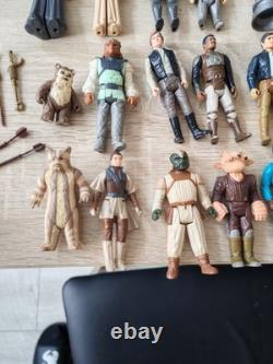 Star Wars 21 Vintage Figures And Some Weapons
