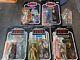 Star Wars 5 X Vintage Original Figures 80's With Backing Cards Leia Lando Logray