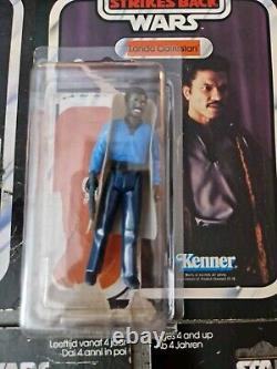 Star Wars 5 X Vintage Original Figures 80's With Backing Cards Leia Lando Logray