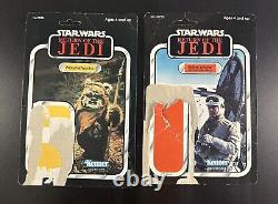 Star Wars Action Figure Card Back Lot of 22 ROTJ Original Vintage Palitoy/kenner