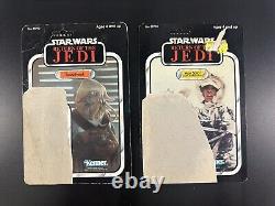 Star Wars Action Figure Card Back Lot of 22 ROTJ Original Vintage Palitoy/kenner