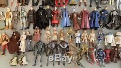 Star Wars Action Figures 210+ Lot! Vintage, Legacy, Saga Collections+accessories