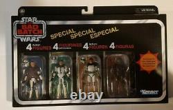 Star Wars Bad Batch Special Vintage Collection 4 Pack Rex Ballast Grey Elite New