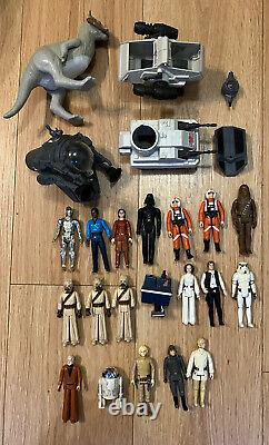 Star Wars Bundle Of Vintage Figures And Vehicles! R2D2! 1979! 1977! 1978! X25