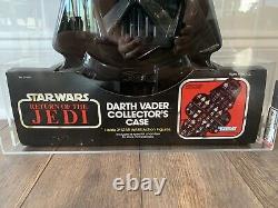 Star Wars Darth Vader Action Figure Case Misb Kenner Afa 80 Vintage 1983 Rotj