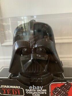 Star Wars Darth Vader Action Figure Case Misb Kenner Afa 80 Vintage 1983 Rotj