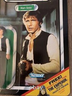 Star Wars Han Solo 65c Clear Bub Kenner Vintage 1983 Rotj Anh Esb Emperor Offer