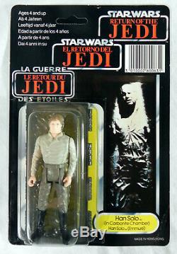 Star Wars Han Solo Carbonite Chamber Vintage ROTJ MOC Tri Logo POTF 1984 1985