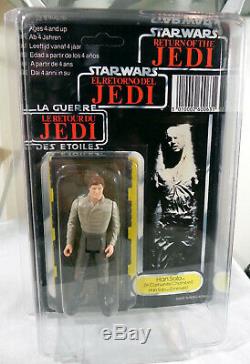 Star Wars Han Solo Carbonite Chamber Vintage ROTJ MOC Tri Logo POTF 1984 1985