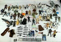 Star Wars Lot Of 50 Action Figures Vintage Weapons and Accessories Hasbro