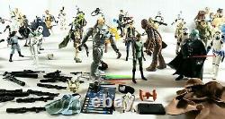 Star Wars Lot Of 50 Action Figures Vintage Weapons and Accessories Hasbro