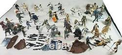 Star Wars Lot Of 50 Action Figures Vintage Weapons and Accessories Hasbro