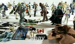 Star Wars Lot Of 50 Action Figures Vintage Weapons and Accessories Hasbro