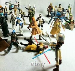 Star Wars Lot Of 50 Action Figures Vintage Weapons and Accessories Hasbro