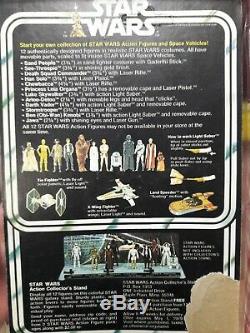 Star Wars Luke Skywalker 12 Back Vintage Carded Unpunched 1977
