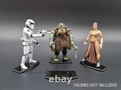 Star Wars Modern Hasbro BLACK Figure Stands Vintage Collection POTF2 Forcelink +
