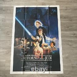 Star Wars Return Of The Jedi 1983 Original 39x55 Italian Vintage Cinema Poster