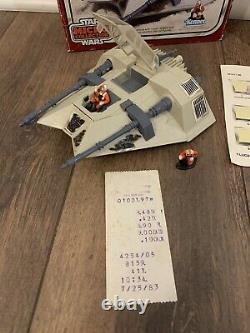 Star Wars Snowspeeder Micro Complete W Org Receipt Mib Vintage Kenner 1982 Luke