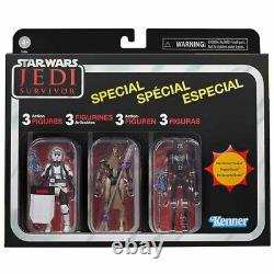 Star Wars The Vintage Collection Action Figures 3 pack JEDI SURVIVOR -Preorder