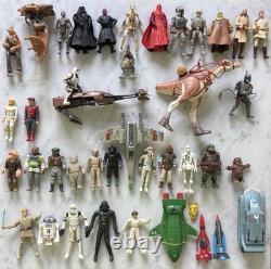 Star Wars + Thunderbirds vintage toys joblot, Dated 1980 2000