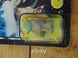 Star Wars Trilogo Yoda Carded Palitoy Vintage Tri-Logo