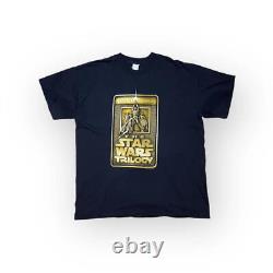 Star Wars Trilogy 1997 Vintage Single Stitch T Shirt Men Size L Screen Stars