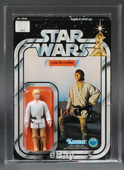 Star Wars Vintage 12 Back-A Luke Skywalker SKU AFA 85 (80/85/85) Unpunched MOC