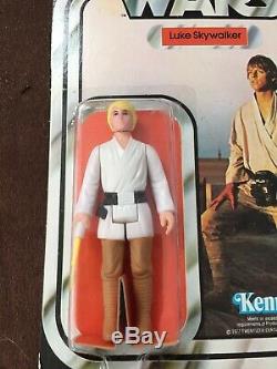 Star Wars Vintage 1977-luke Skywalker 12 Back B Farmboy Beautiful Afa It