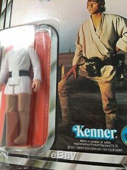 Star Wars Vintage 1977-luke Skywalker 12 Back B Farmboy Beautiful Afa It