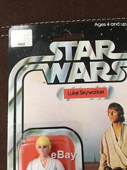 Star Wars Vintage 1977-luke Skywalker 12 Back B Farmboy Beautiful Afa It