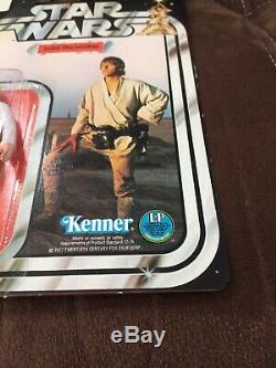 Star Wars Vintage 1977-luke Skywalker 12 Back B Farmboy Beautiful Afa It